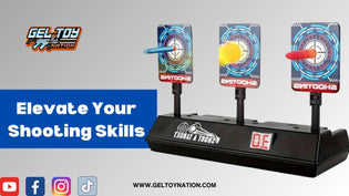  Elevate Your Shooting Skills with the Electric Scoring Auto Reset Shooting Target Gel Blaster - Gel Toy Nation