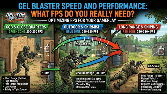 Gel Blaster Speed and Performance: What FPS Do You REALLY Need? (2026 Guide) | GelToyNation - Gel Toy Nation