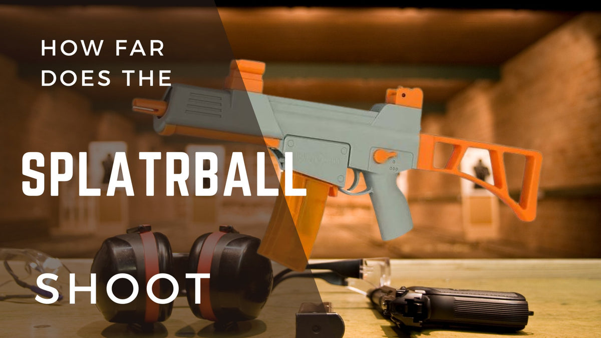 How far does SplatRBall shoot? Gel Toy Nation