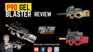  Unleash the Excitement with GelToyNation's Red P90, Black and White P90, and Yellow Graffiti P90 Gel Blasters - Gel Toy Nation