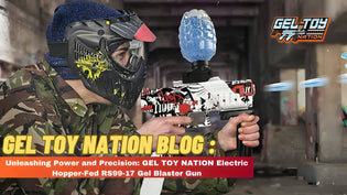  Unleashing Power and Precision: GEL TOY NATION Electric Hopper-Fed RS99-17 Gel Blaster Gun - Gel Toy Nation