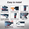 MCX toy gun installation and battery charging guide.