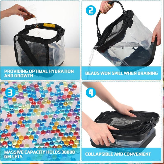 Gel Toy Nation Battle Bag 280,000 7 - 8 mm Water beads and accessories - Gel Toy Nation - 