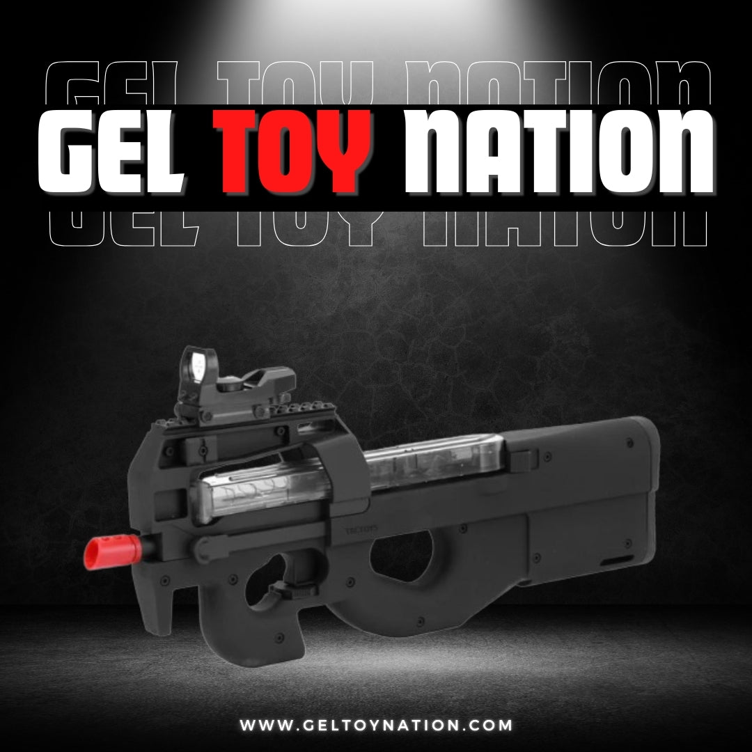 GEL TOY NATION BLACK PREMIUM P-90 GEL BALL BLASTER – Gel Toy Nation