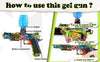 GEL TOY NATION CS006 Graffiti Electric Hopper-Fed Gel Ball Blaster - Gel Toy Nation -