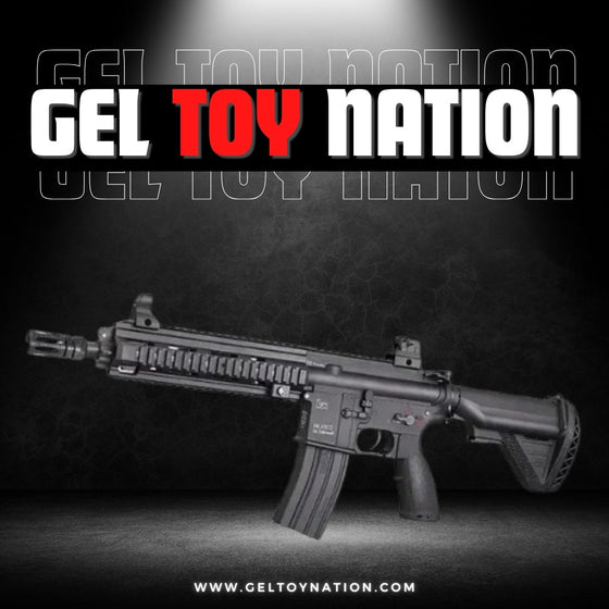 Gel Toy Nation High Powered Adult M416 Gel Blaster Black - Gel Toy Nation - 