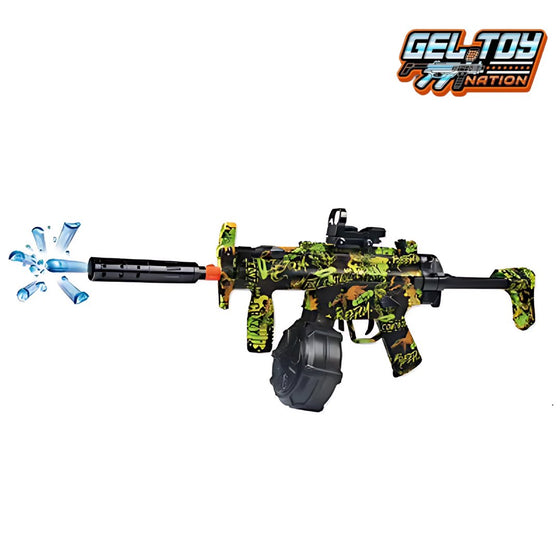 GEL TOY NATION MP5K Graffiti Electric Drum Fed Gel Ball Blaster - Gel Toy Nation - 