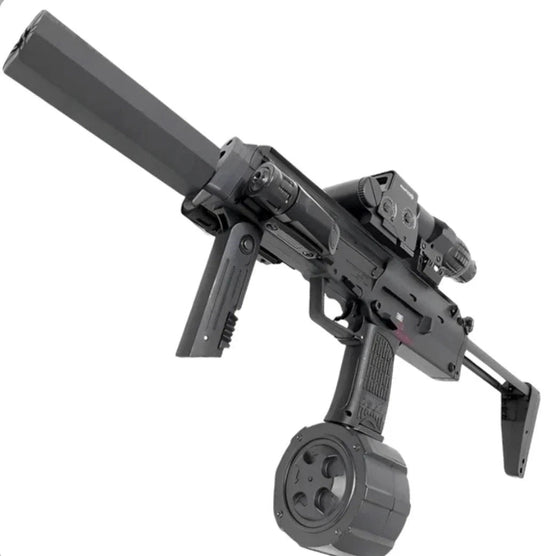 GEL TOY NATION MP7 Electric Gel Blaster With Drum Mag US - STOCK - Gel Toy Nation - gel blaster splatter blaster orbie gun