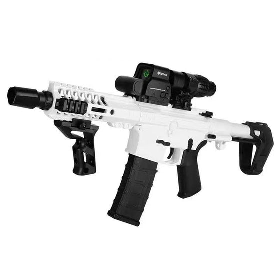 GEL TOY NATION Sembylon tactical white SLR Blowback Electric Orbeez Gun - Gel Toy Nation - 