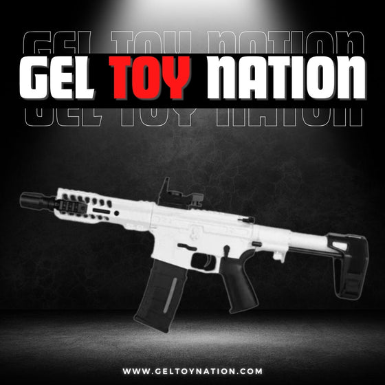 GEL TOY NATION SLR GEL BLASTER WHITE US STOCK - Gel Toy Nation - 