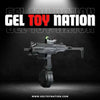 GEL TOY NATION Uzi Gel Ball Blaster with Rotary Drum BLACK - Gel Toy Nation - gel blaster splatter blaster orbie gun