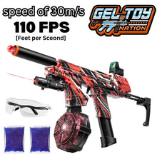  Gel Toy Nation Gel Blaster Mp17 RED - Gel Toy Nation -