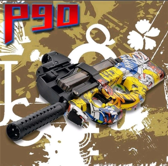 Gel Toy Nation Gel Blaster P90 YELLOW GRAFFITI - Gel Toy Nation -