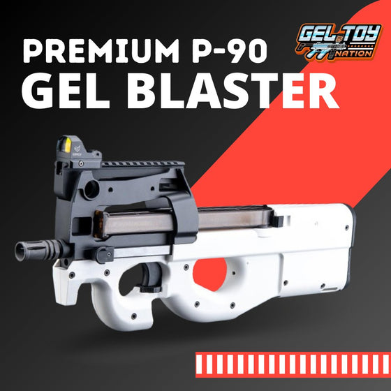 GEL TOY NATION WHITE PREMIUM P-90 GEL BALL BLASTER